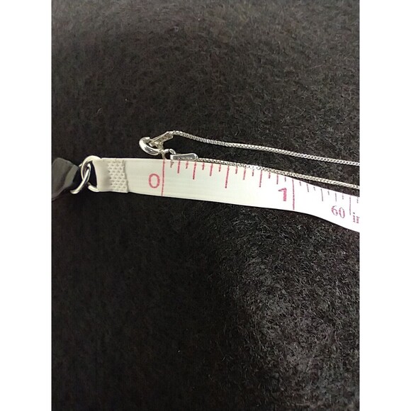 Angel Wings AAA CZ Pendant Sterling On 925 Box Chain Approx 10" - Picture 7 of 8